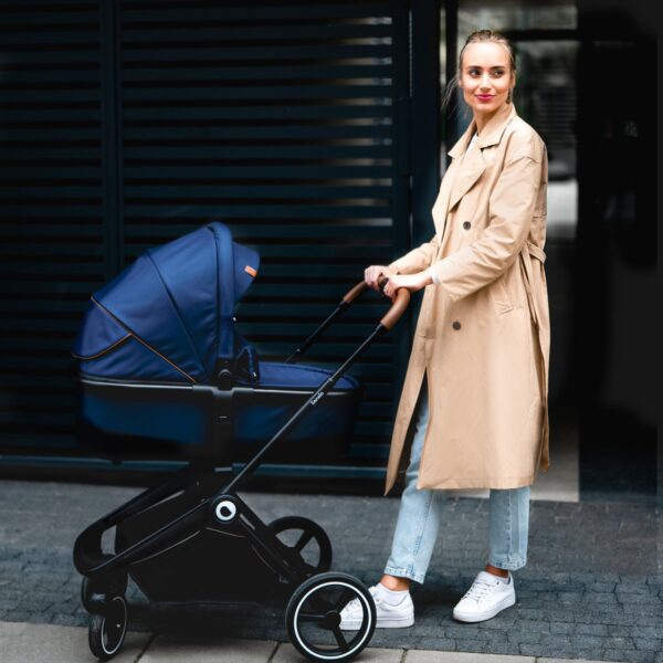 Ratini.lv | MIKA 2IN1 bērnu ratiņi krāsa BLUE NAVY bilde #33