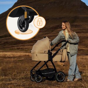 Lionelo MERIL 3IN1 bērnu ratiņi krāsa BLACK ONYX