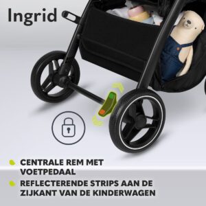 Lionelo INGRID bērnu ratiņi krāsa GREY STONE