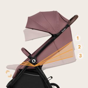 Lionelo INGRID bērnu ratiņi krāsa PINK MAUVE