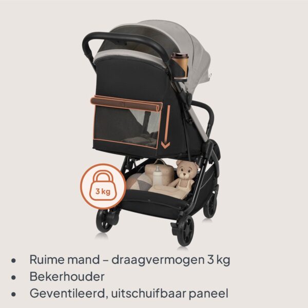 Ratini.lv | JULIE AIR bērnu ratiņi krāsa BEIGE SAND bilde #45