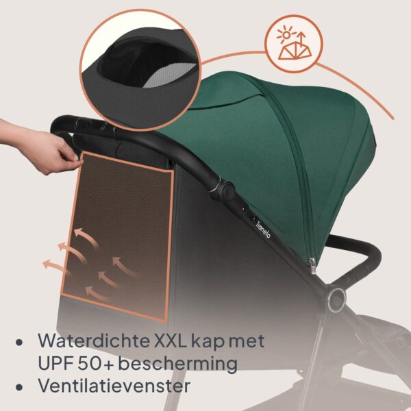 Ratini.lv | MIRA bērnu ratiņi krāsa GREEN EMERALD bilde #9