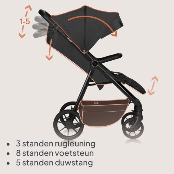 Ratini.lv | MIRA bērnu ratiņi krāsa GREY GRAPHITE bilde #21