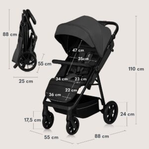 Lionelo MIRA bērnu ratiņi krāsa GREY GRAPHITE