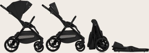 Ratini.lv | LAYLA 2IN1 bērnu ratiņi krāsa BLACK ONYX bilde #19