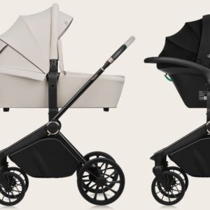 Lionelo MIKA PLUS 3IN1 bērnu ratu komplekts krāsa BEIGE SAND