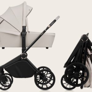 Lionelo MIKA PLUS 2IN1 bērnu ratu komplekts krāsa BEIGE SAND