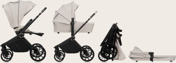 Ratini.lv | MIKA PLUS 2IN1 bērnu ratiņi krāsa BEIGE SAND bilde #21
