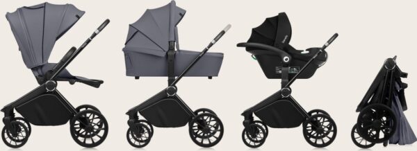Ratini.lv | MIKA PLUS 3IN1 bērnu ratiņi krāsa GREY STONE bilde #5