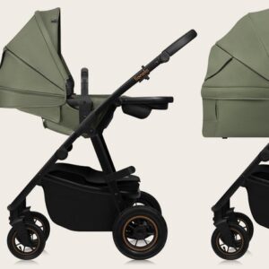 Lionelo AMBER PLUS 2IN1 bērnu ratiņi krāsa GREEN FOREST