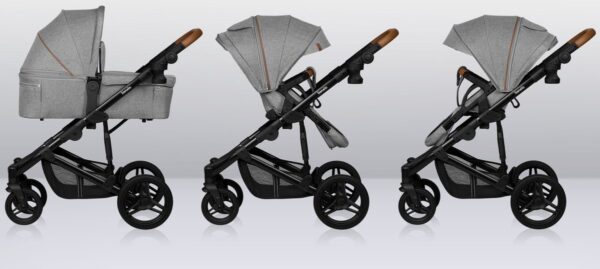 Ratini.lv | MARI TOUR 2IN1 bērnu ratiņi krāsa GREY STONE bilde #13