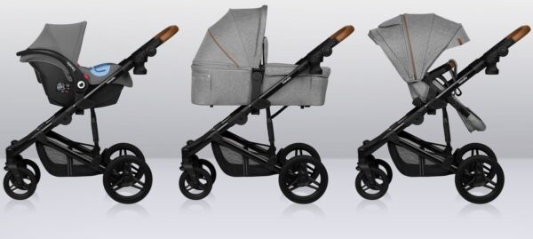 Ratini.lv | MARI TOUR 3IN1 bērnu ratiņi krāsa GREY STONE bilde #17