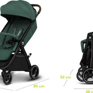 Lionelo INGRID bērnu ratiņi krāsa GREEN EMERALD