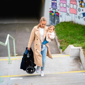 Lionelo MIKA 2IN1 bērnu ratu komplekts krāsa BLUE NAVY
