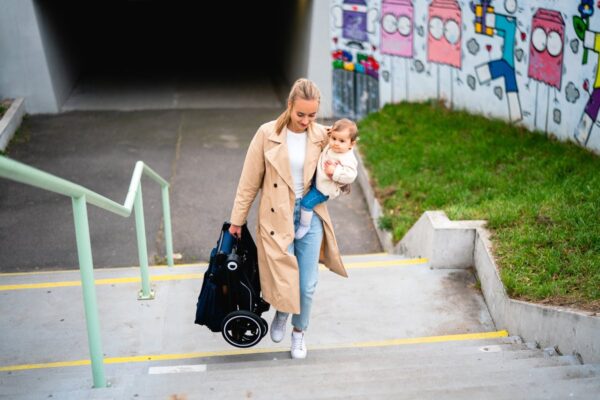 Ratini.lv | MIKA 2IN1 bērnu ratiņi krāsa BLUE NAVY bilde #29