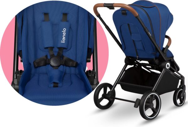 Ratini.lv | MIKA 2IN1 bērnu ratiņi krāsa BLUE NAVY bilde #7