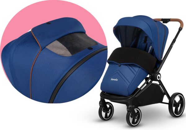 Ratini.lv | MIKA 2IN1 bērnu ratiņi krāsa BLUE NAVY bilde #27