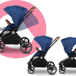 Lionelo MIKA 2IN1 bērnu ratu komplekts krāsa BLUE NAVY