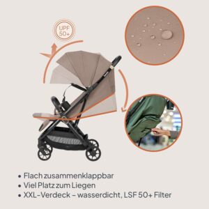 Lionelo BESS bērnu ratiņi BEIGE SAND