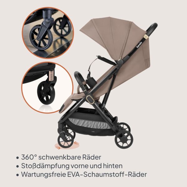 Ratini.lv | BESS bērnu ratiņi BEIGE SAND bilde #9