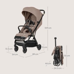 Lionelo BESS bērnu ratiņi BEIGE SAND