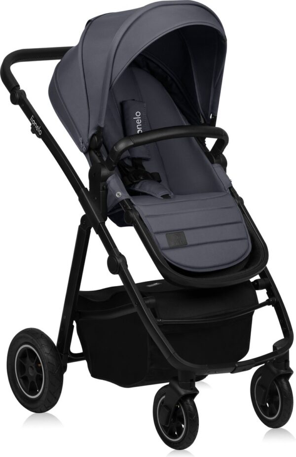 Ratini.lv | AMBER PLUS 2IN1 bērnu ratiņi krāsa GREY GRAPHITE bilde #23