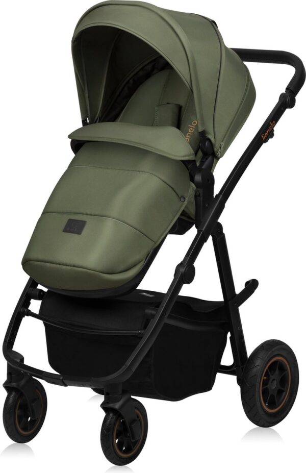 Ratini.lv | AMBER PLUS 2IN1 bērnu ratiņi krāsa GREEN FOREST bilde #23
