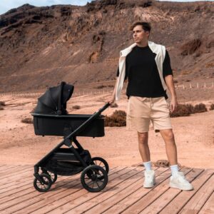 Lionelo LAYLA 2IN1 bērnu ratiņi krāsa BLACK ONYX