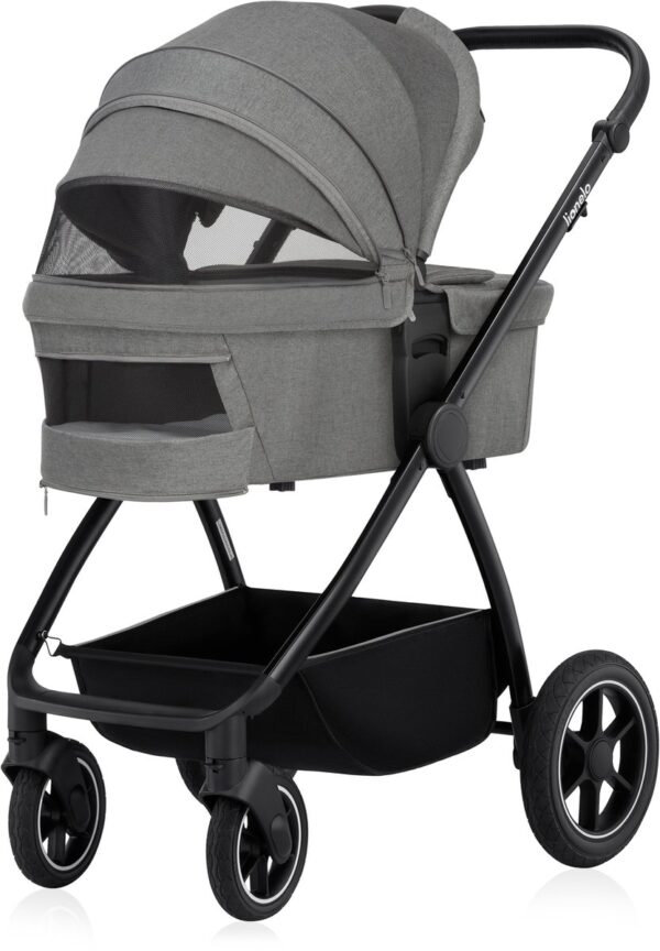 Ratini.lv | MERIL 2IN1 bērnu ratiņi krāsa GREY STONE bilde #11