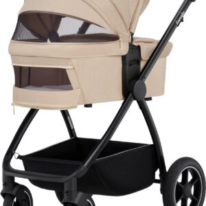 Lionelo MERIL 2IN1 bērnu ratiņi krāsa BEIGE SAND