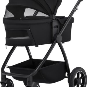 Lionelo MERIL 2IN1 bērnu ratiņi krāsa BLACK ONYX