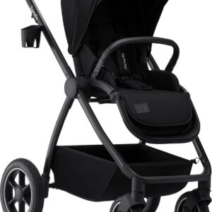 Lionelo MERIL 3IN1 bērnu ratiņi krāsa BLACK ONYX