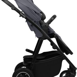 Lionelo AMBER PLUS 3IN1 bērnu ratiņi krāsa GREY GRAPHITE