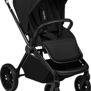 Lionelo MIKA PLUS 2IN1 bērnu ratu komplekts krāsa BLACK ONYX