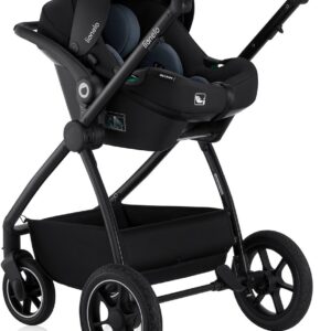 Lionelo MERIL 3IN1 bērnu ratiņi krāsa BLACK ONYX
