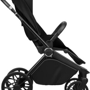 Lionelo MIKA PLUS 2IN1 bērnu ratu komplekts krāsa BLACK ONYX