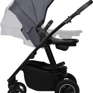 Lionelo AMBER PLUS 3IN1 bērnu ratiņi krāsa GREY GRAPHITE