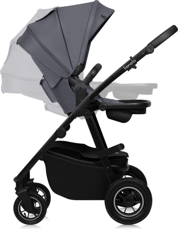 Ratini.lv | AMBER PLUS 3IN1 bērnu ratiņi krāsa GREY GRAPHITE bilde #13