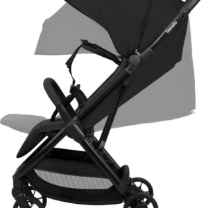 Lionelo JULIE AIR bērnu pastaigu un ceļojumu ratiņi krāsa BLACK ONYX