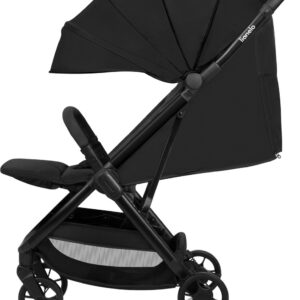 Lionelo JULIE AIR bērnu pastaigu un ceļojumu ratiņi krāsa BLACK ONYX