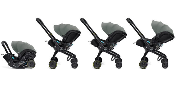 Ratini.lv | X autokrēsliņš/ratiņi bērniem 40-85cm krāsa Forest Grey bilde #11