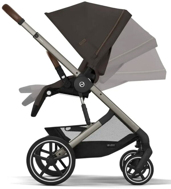 Ratini.lv | Balios S LUX Taupe Frame bērnu ratiņi krāsa Chocolate Brown bilde #5