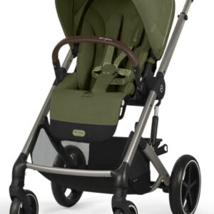 Cybex Balios S LUX Taupe Frame bērnu ratiņi krāsa Moss Green