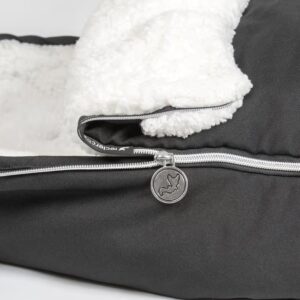 LecLercBaby TEDDY siltais ratu guļammaiss krāsa Piano Black