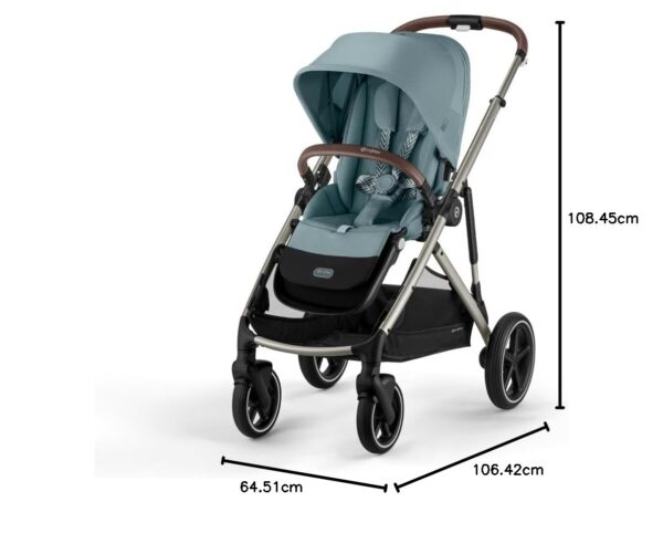 Ratini.lv | Gazelle S bērnu pastaigu ratiņi krāsa Stone Grey bilde #11