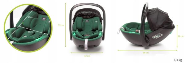 Ratini.lv | NEO I-Size autokrēsliņš 40-87cm krāsa Dark Green bilde #21