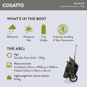Cosatto Woosh Trail bērnu pastaigu ratiņi