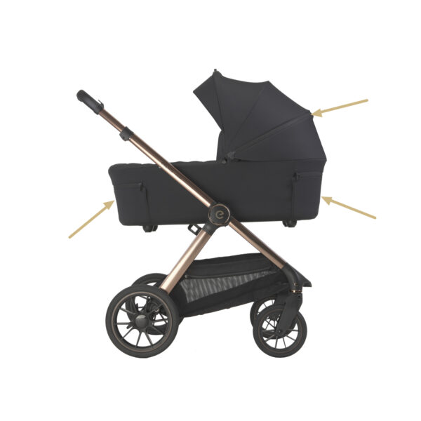 Ratini.lv | CODE 2in1 bērnu ratu komplekts krāsa 108 UNIQUE BROWN bilde #79