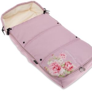 LecLercBaby Monnalisa Footmuff siltais ratu guļammaiss krāsa Antique Pink