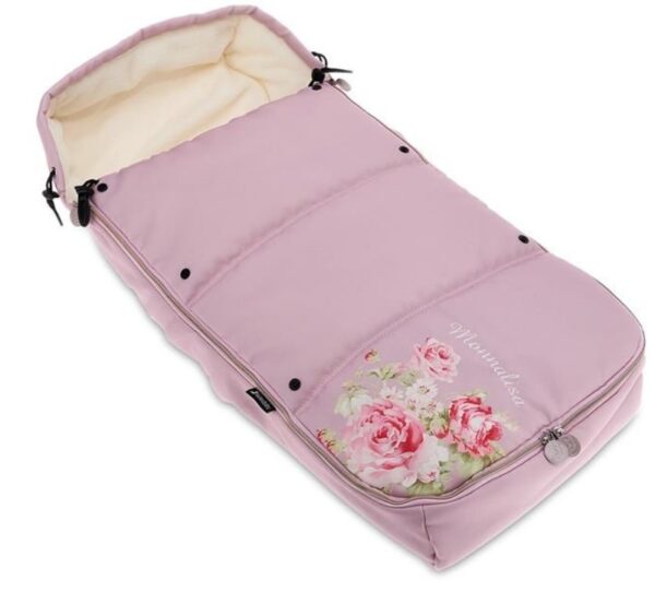 Ratini.lv | Monnalisa Footmuff siltais ratu guļammaiss krāsa Antique Pink bilde #3